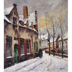 Artur KLAR (1895-1942), Miasteczko zimą