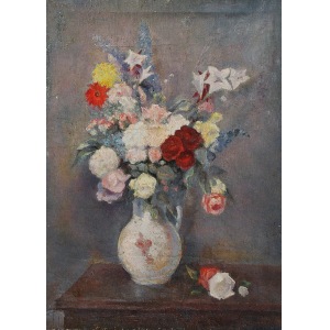 Ludwik CZAJKOWSKI (1895-1961), Kwiaty w wazonie