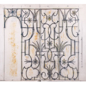 Tadeusz GRONOWSKI (1894-1990), Design of a balustrade