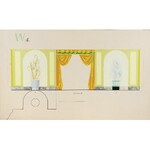 Tadeusz GRONOWSKI (1894-1990), Trzy  projekty wnętrza - W4, 1962