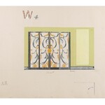 Tadeusz GRONOWSKI (1894-1990), Trzy  projekty wnętrza - W4, 1962