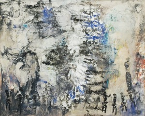 Anna LEWIŃSKA (ur. 1950), Wędrówki ludów z upadłym bóstwem, 2015