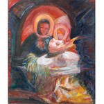 Włodzimierz DAWIDOWICZ (ur. 1940), Motyw religijny - Madonna z Dzieciątkiem