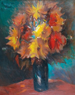 Józef KIDOŃ (1890-1968), Dalie, 1965