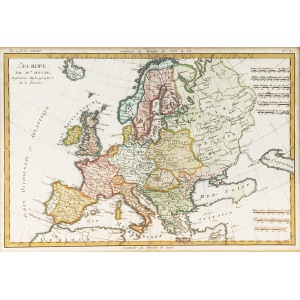 Rigobert BONNE  (1727-1794), Mapa Europy