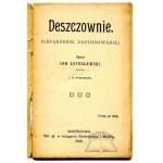 LUTOSŁAWSKI Jan, Deszczownie.