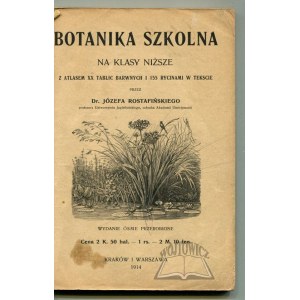 ROSTAFIŃSKI Józef, Botanika szkolna na klasy niższe.