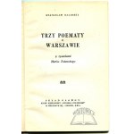 BALIŃSKI Stanisław, Trzy poematy o Warszawie.