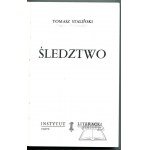 STALIŃSKI Tomasz (Kisielewski Stefan), (Wyd. 1). Śledztwo.