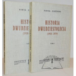 ZAREMBA Paweł, Historia dwudziestolecia (1918-1939)