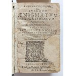 LAUTERBACH Johann, Reusner Nikolaus, Aenigmatographia sive, Sylloge Aenigmatum et Griphorum Conuiualium,