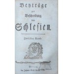 (ŚLĄSK). (ZIMMERMANN Friedrich Albert), Beyträge zur Beschreibung von Schlesien.