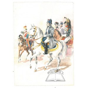 (MAJEWSKI E.), Napoleon Bonaparte na koniu.