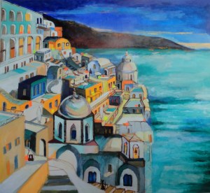 Magdalena Kurek (ur. 1979), Santorini - wyspa artystów, 2022