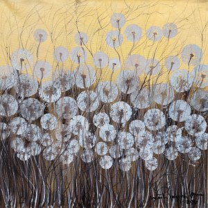 Mariola Swigulska, Golden Serenity (80 x 80 cm)