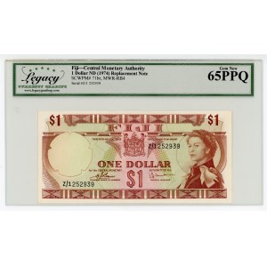 Fiji 1 Dollar 1974 (ND) LCG 65 PPQ Replacement