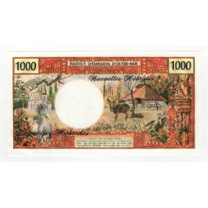 New Hebrides 1000 Francs 1970 - 1980 (ND)