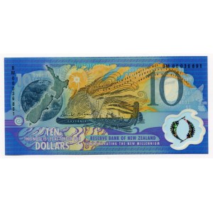 New Zealand 10 Dollars 2000