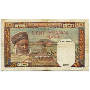 Algeria 100 Francs 1945