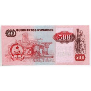 Angola 500 Novo Kwanzas 1987 (1991) Overprint