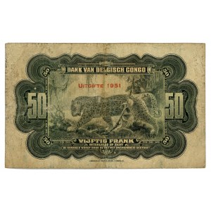 Belgian Congo 50 Francs 1951