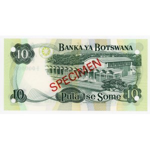 Botswana 10 Pula 1976 (ND) Specimen