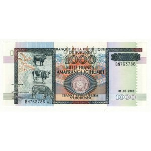 Burundi 1000 Francs 2006