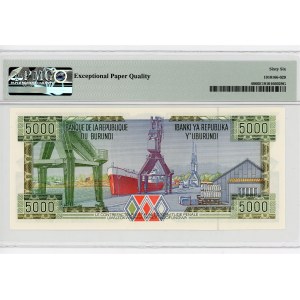 Burundi 5000 Francs 1997 PMG 66