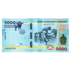 Burundi 5000 Francs 2015