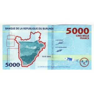 Burundi 5000 Francs 2015