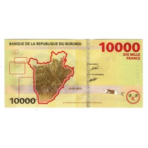 Burundi 10000 Francs 2015
