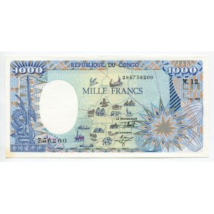 Congo 1000 Francs 1992
