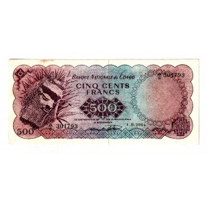 Congo 500 Francs 1964 Old Forgery