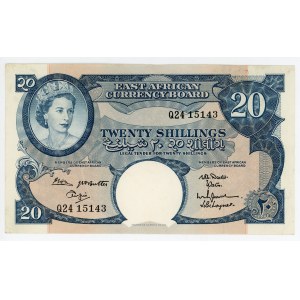 East Africa 20 Shillings 1961 - 1963 (ND)