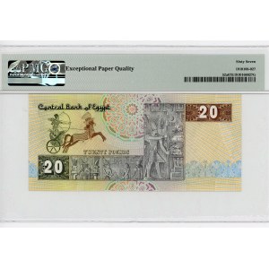 Egypt 20 Pounds 1978 - 1982 PMG 67