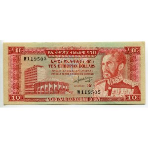 Ethiopia 10 Birr 1966 (ND)