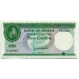 Ghana 10 Cedis 1965 (ND)