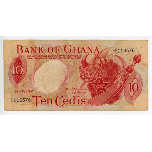 Ghana 10 Cedis 1967