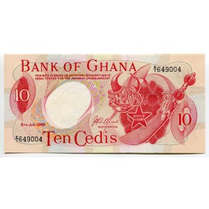 Ghana 10 Cedis 1969
