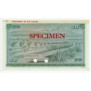 Kenya 20 Shillings 1969 - 1973 (ND) Specimen