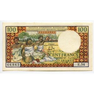 Madagascar 100 Francs / 20 Ariary 1964 - 1970 (ND)