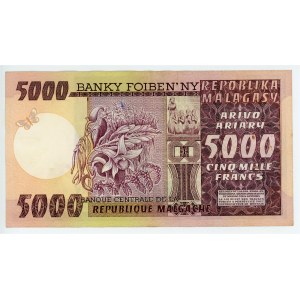 Madagascar 5000 Francs 1974 -1975 (ND)