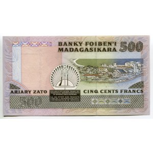 Madagascar 500 Francs / 100 Ariary 1988 - 1993 (ND)