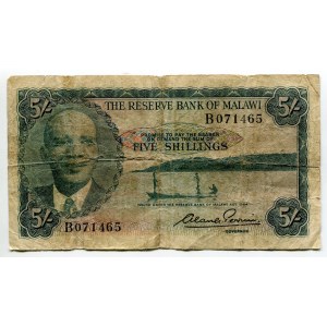 Malawi 5 Shillings 1964