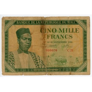 Mali 5000 Francs 1960