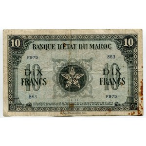 Morocco 10 Francs 1944