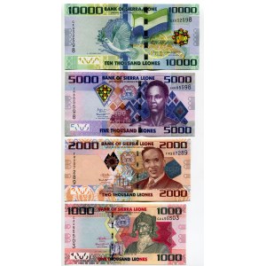 Sierra Leone Set of 4 Notes 2016 -2018