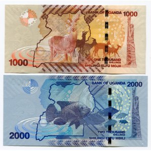 Uganda 1000-2000 Shillings 2010