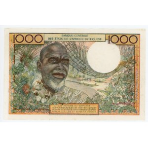 West African States Ivory Coast 1000 Francs 1961 A