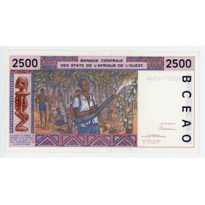 West African States Togo 2500 Francs 1992 T